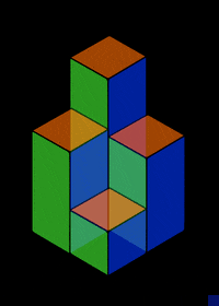 the blue square art GIF by The New Big Poppa E
