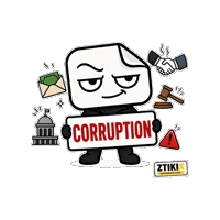 ztikix politics government corruption corrupt Sticker