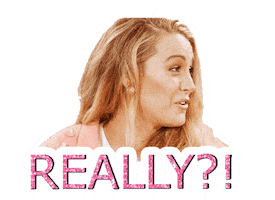 For Real Wow Sticker by Blake Lively Fan