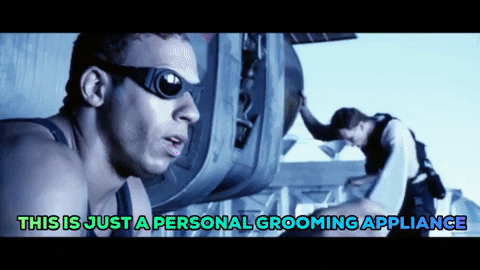 KaliT giphygifmaker riddick grooming shave razor GIF