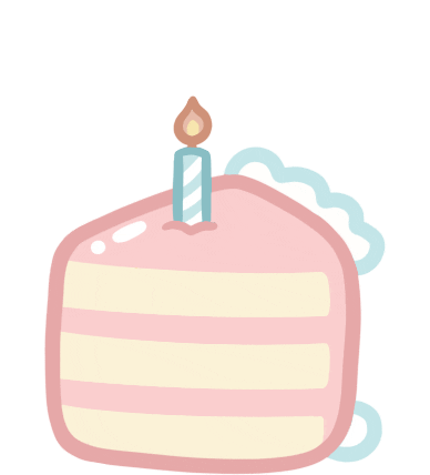 Happy Birthday Celebration Sticker by Lavendaire