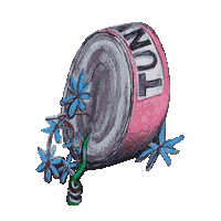 Indigo Sticker by Saddle Creek