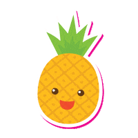 Pineapple Fruits Sticker by Telekom Romania