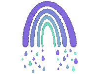 Rainbow Rain Sticker