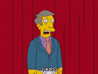 Shocked Episode 1 GIF by The Simpsons