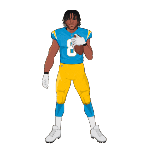 Los Angeles Chargers Football Sticker by SportsManias