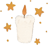 Christmas Candle Sticker
