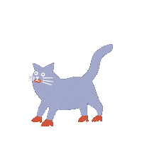Cat Party Sticker by Nimnam