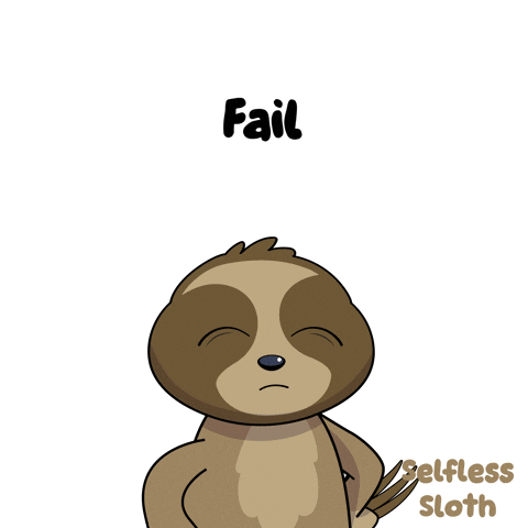 Sloth Fail GIF by VeeFriends