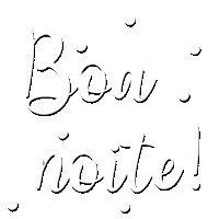 Boa Noite Calligraphy Sticker