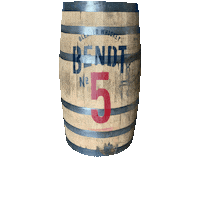 Whiskey Barrel Sticker by Bendt Distilling Co.