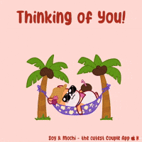 Hanging Out Thinking Of You GIF by SoyandMochi