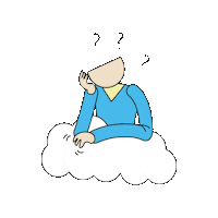 taidetestaajat thinking dream think question Sticker