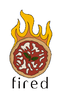 firedpizzeria fired firedkw fired pizzeria firedkuwait Sticker