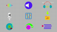 Music and Audio Icons Pack