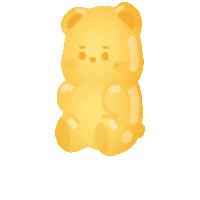 coogom_studio bear jelly gummybear 젤리 Sticker