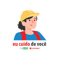 Portonave vidas seguranca do trabalho portonave programa vidas Sticker