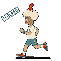 bangboxirmindblow running lari bang boxir Sticker