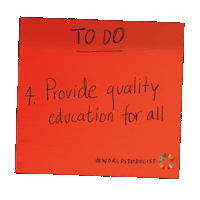 To Do Sustainable Development Goals Sticker by Global Goals