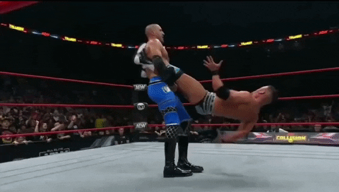 JudoKong aew ricky starks giant swing GIF