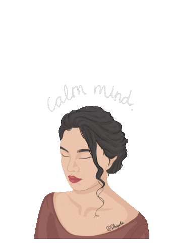 dhiya27 calm calm mind Sticker