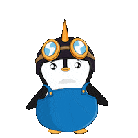 Confused Wait What Sticker by Pudgy Penguins