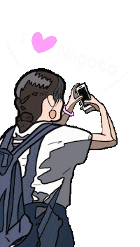 新潟 Sticker by ojiya_oyaji