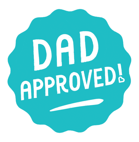 Seal Of Approval Dad Sticker by Munchkin