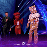 High Five Dance GIF by The Masked Singer UK & The Masked Dancer UK