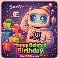 Happy Birthday Celebration GIF by Digi 995