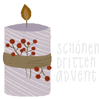 Christmas Candle Sticker by Namastechen