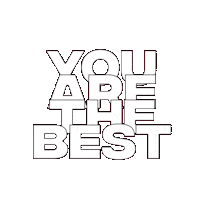 You Are The Best Love Sticker