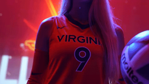Volleyball Uva GIF by Virginia Athletics