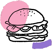 Hungry Burger Sticker by SOCIAL do REI