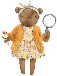 Flower Bear Sticker by cozymoss