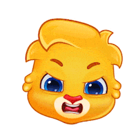 Angry Inside Out Sticker by Lucas and Friends by RV AppStudios