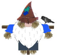 Gnome Scarecrow Sticker