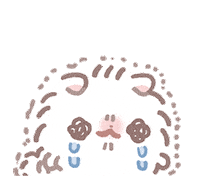 Sad Face Sticker by PomeranianMochi