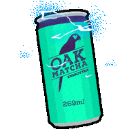 oakberryturkiye energy matcha oakberry açai Sticker