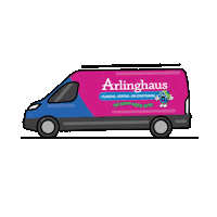 Pink Driving Sticker by Arlinghaus Plumbing, Heating & Air Conditioning