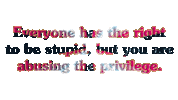 Sarcastic Neon Sticker