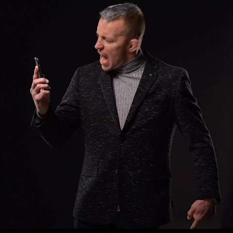 georgesrushstpierre ufc phone talking call GIF