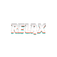 Breathe Chill Out Sticker by The3Flamingos