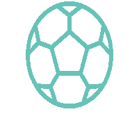 AbiletPL football blue green ball Sticker
