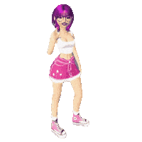 Girl Pink Sticker