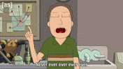 Never Ever Wagging Finger GIF by Adult Swim
