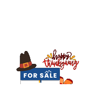 Thanksgiving Forsale Sticker by BeautifulGaHomes