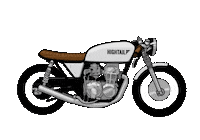 HightailHair speed motorcycle motorsports triumph Sticker