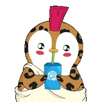 Penguin Drinking Sticker by Pudgy Penguins