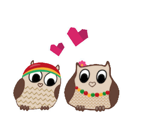 Owl Love Sticker by Lulububu Software GmbH